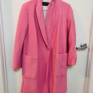 Zara Basic Pink and White Top